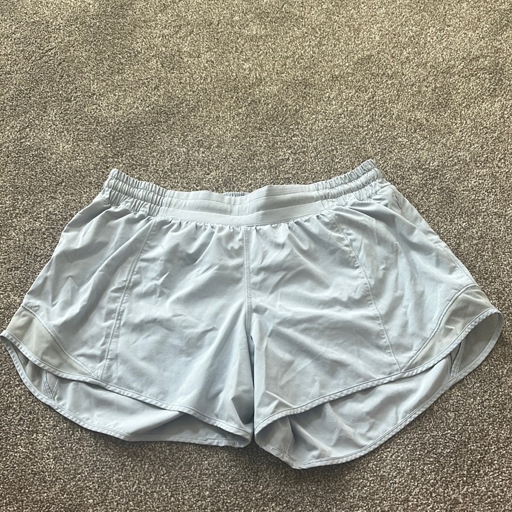 Hotty hot shorts low rise size 10! Looks white, but actually light blue:) 4”
